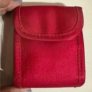 Hot Pink Dual Lipstick Pouch w/Mirror